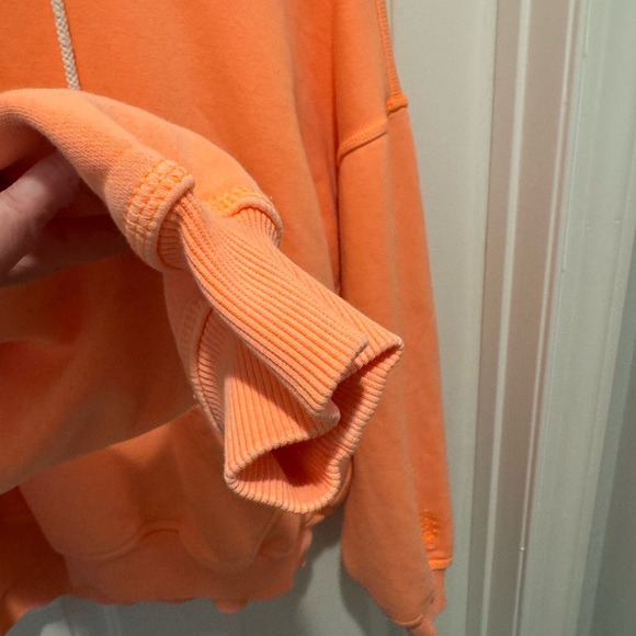 FP Movement Vibrant Orange Hoodie Sweatshirt Size S - Picture 8 of 16
